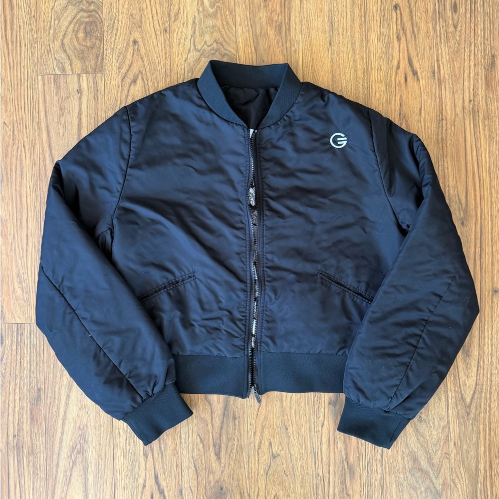 GRRRL Black Ladybird Bomber Jacket with Logo
